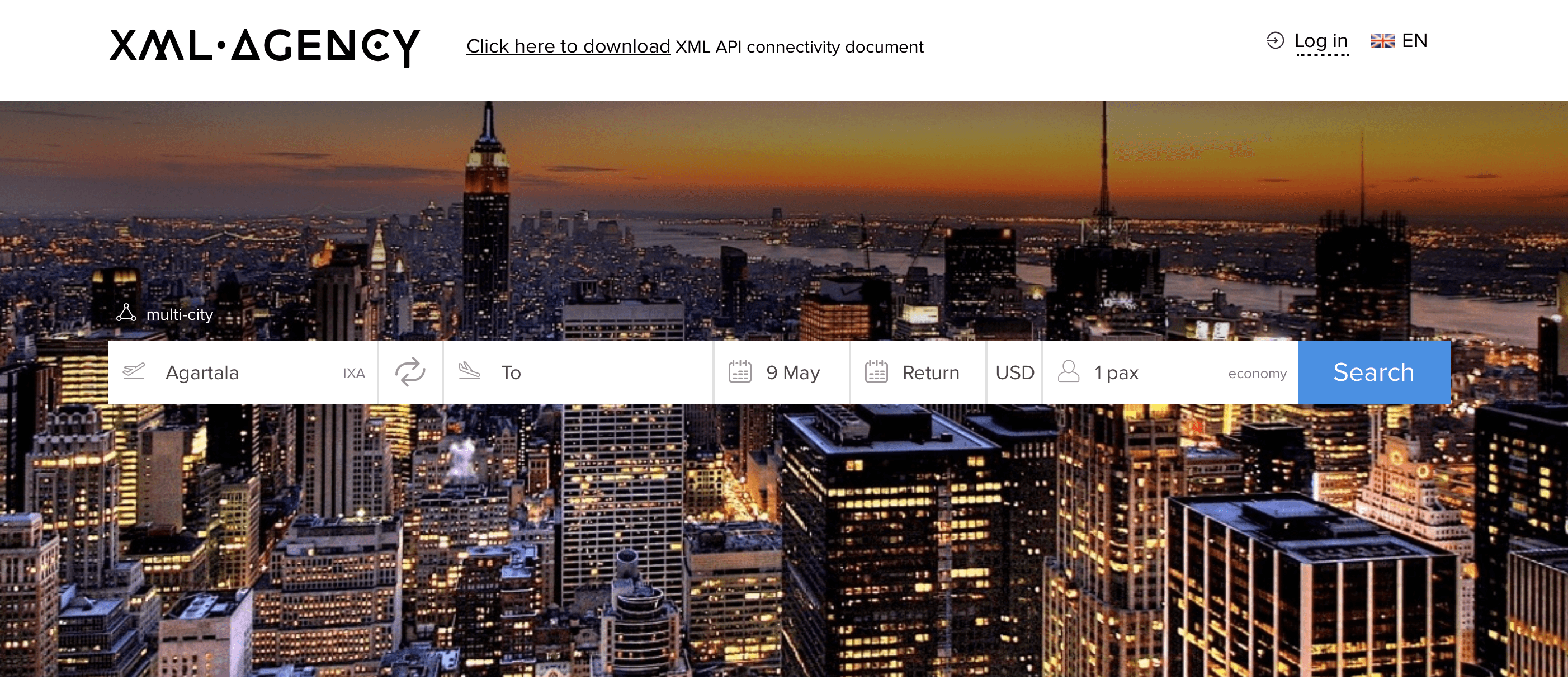 XML Agency placeholder project screenshot