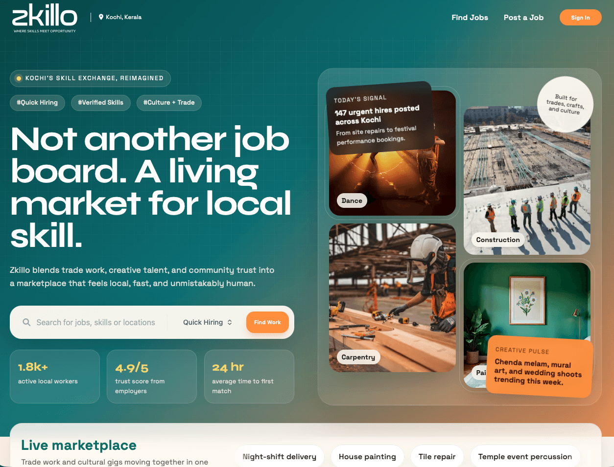 ZKillo Marketplace placeholder project screenshot